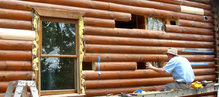 Log Home Repair Waynesboro City, Virginia